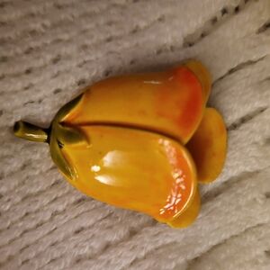 Yellow and Orange Brooch Pin